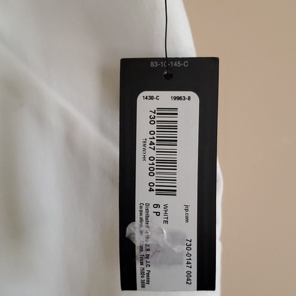 Worthington white lined skirt size 6P - Picture 2 of 10